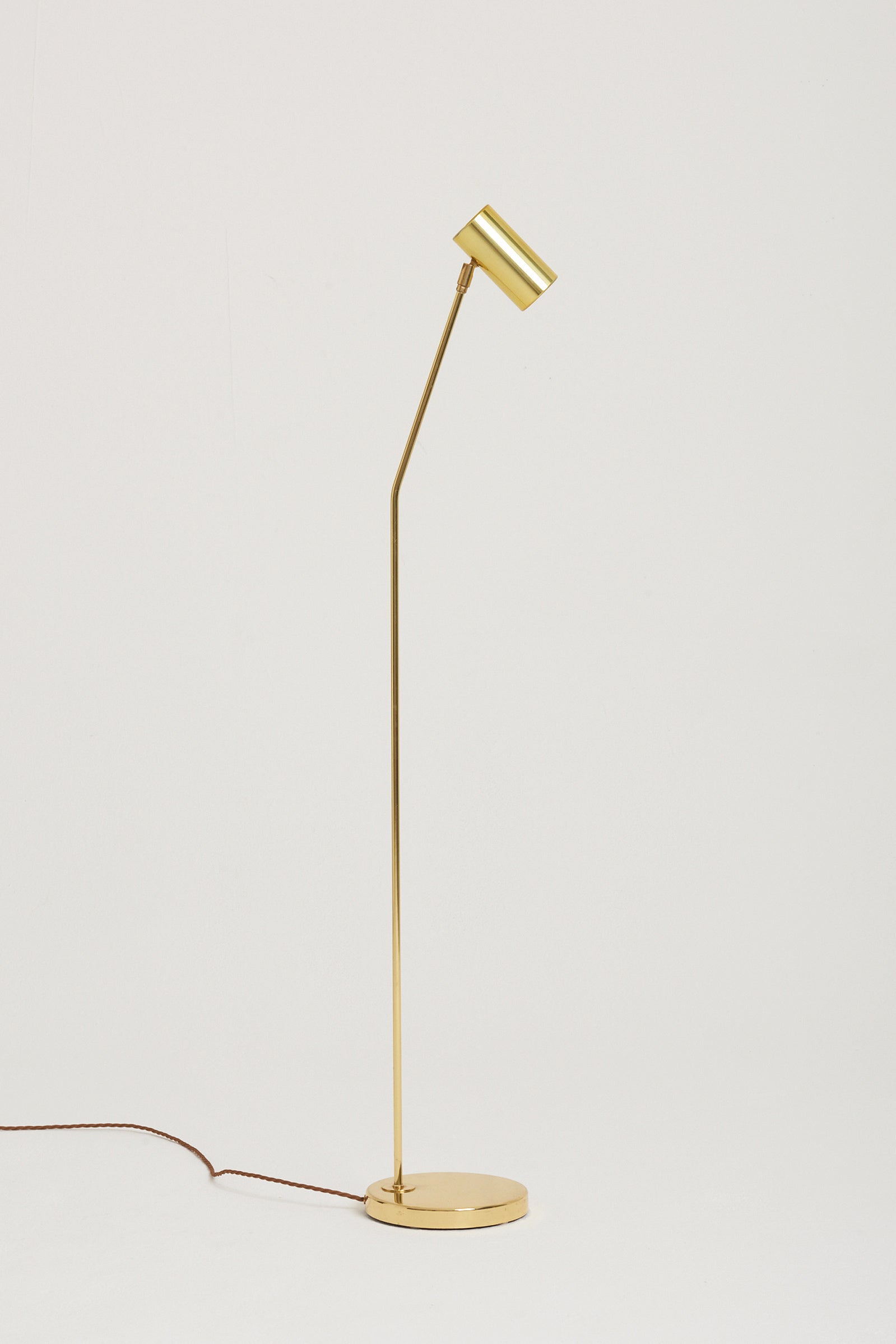 7802- Brass Reading Floor Lamp