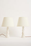 7807- Pair of Art Deco Alabaster Table Lamps