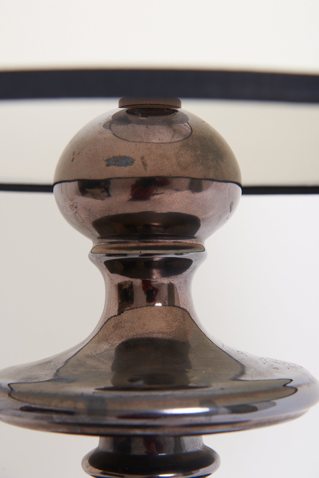Mid-Century Black Ceramic Table Lamp