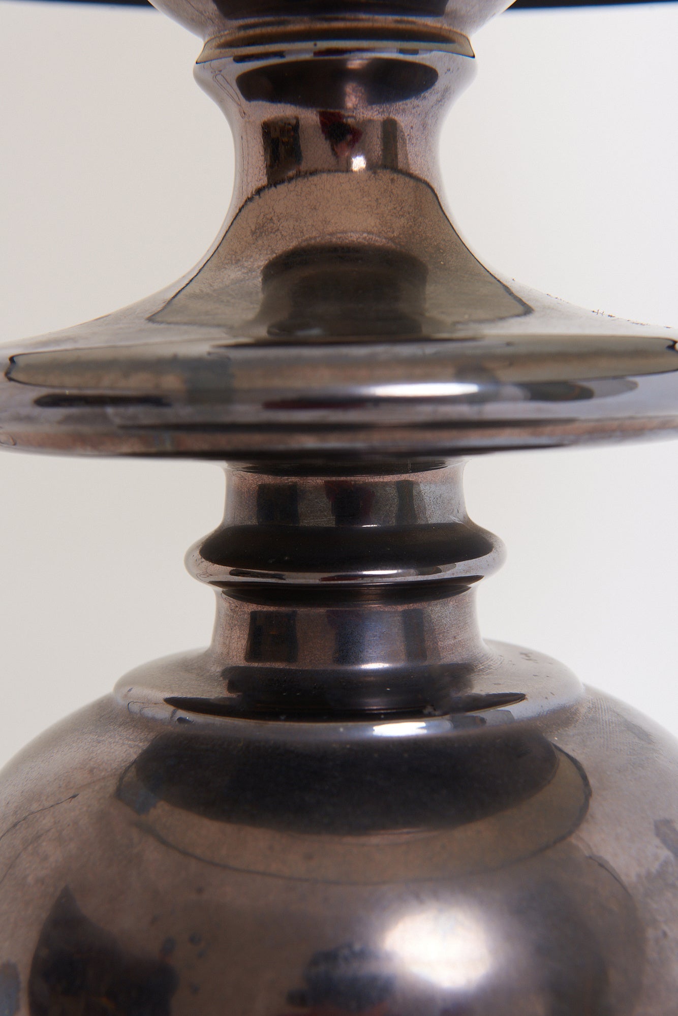 Mid-Century Black Ceramic Table Lamp