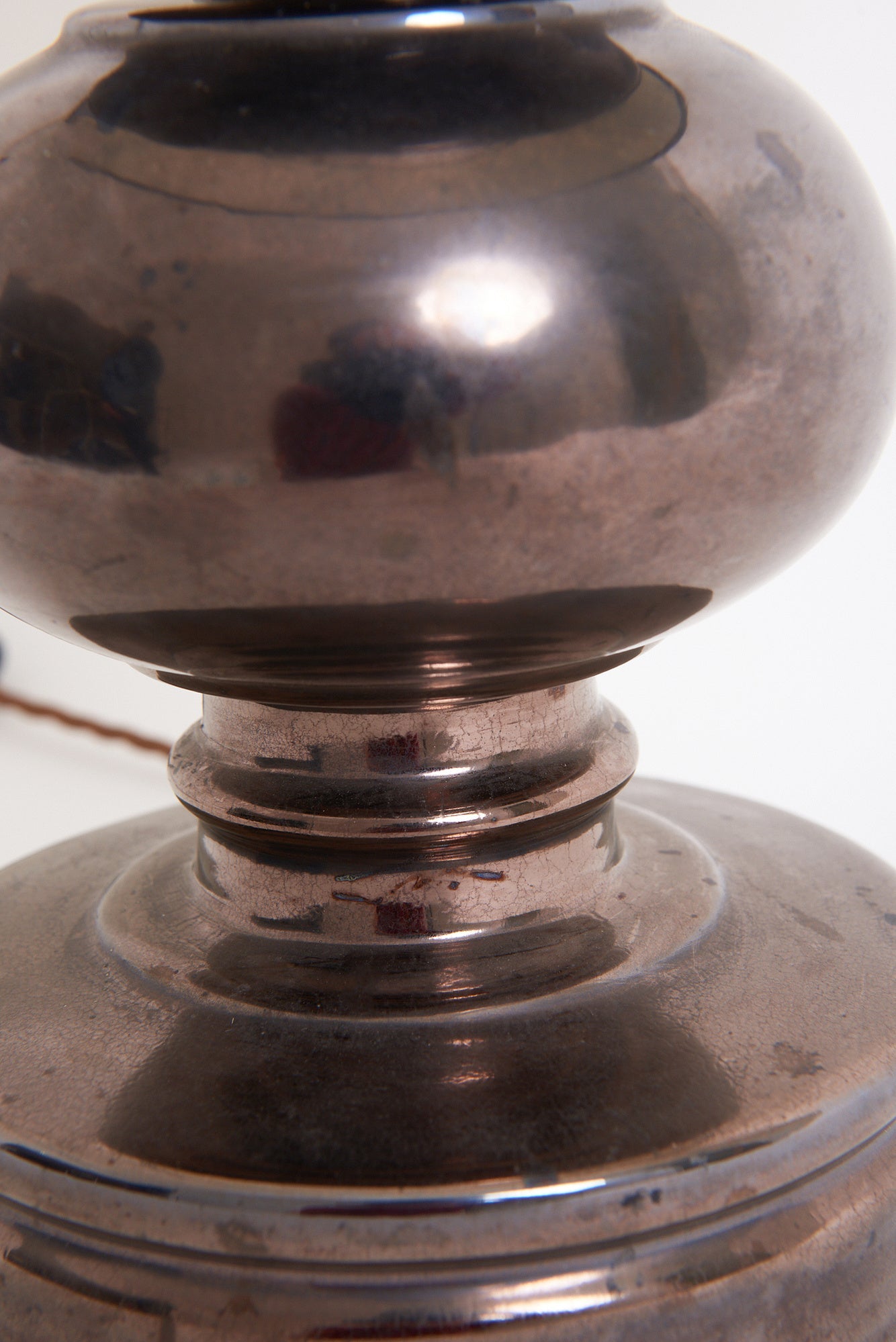 Mid-Century Black Ceramic Table Lamp