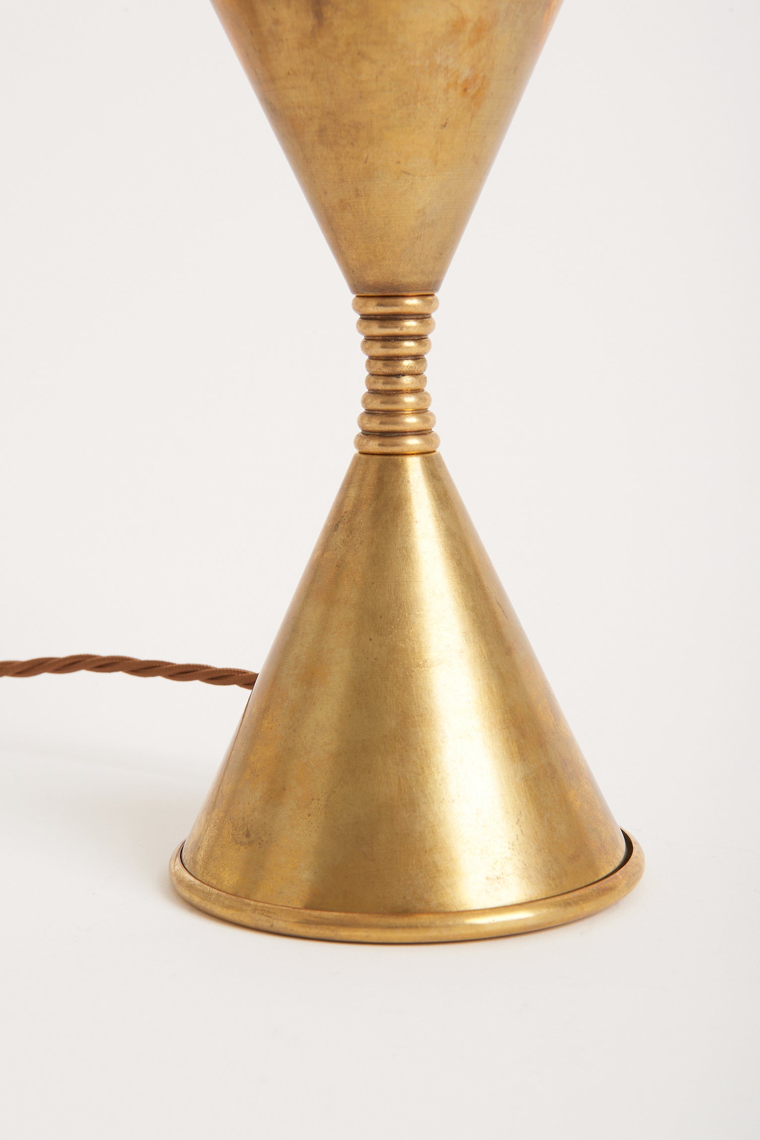 Mid-Century Brass Diabolo Lamp