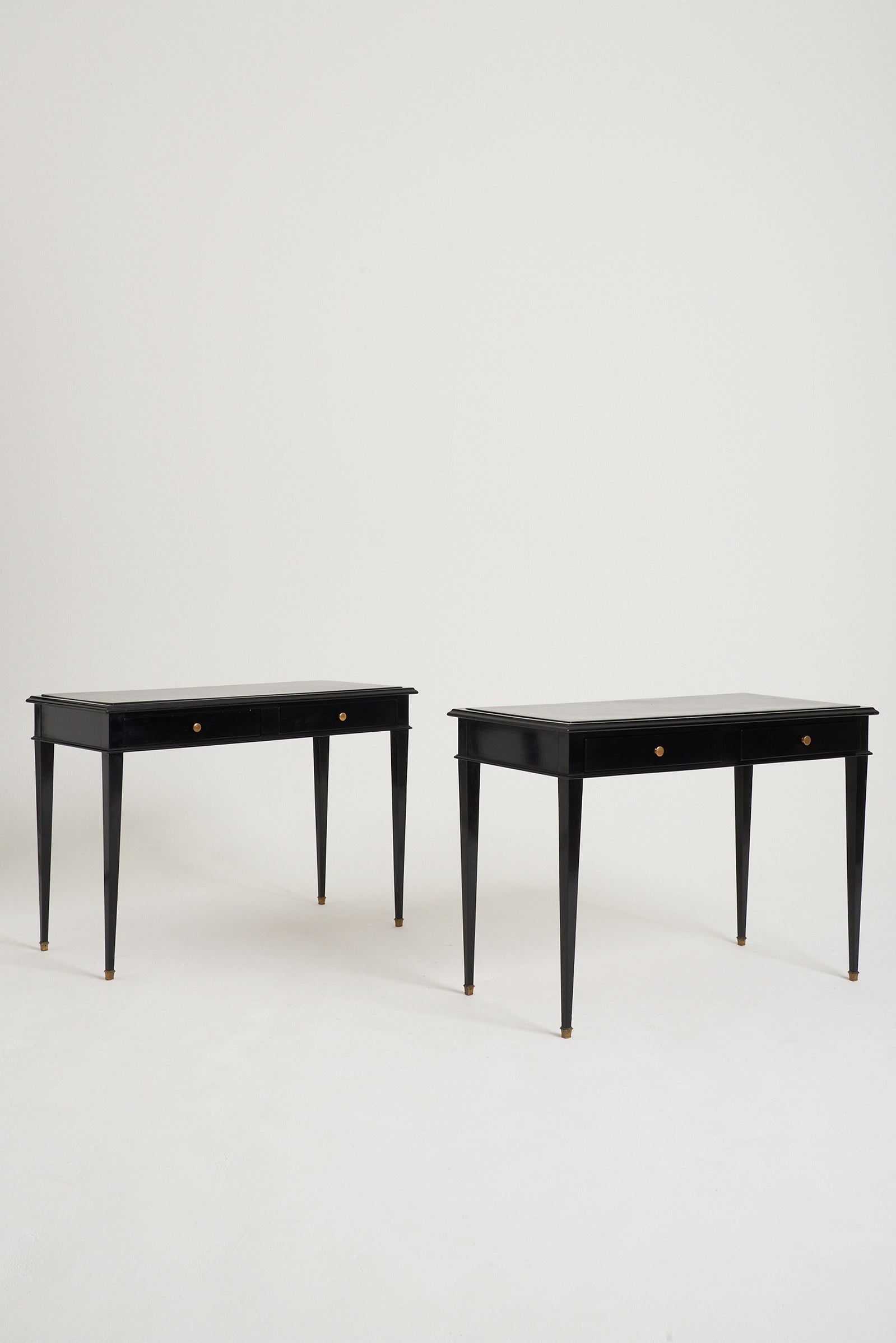 7837- Pair of Mid-Century Desk Console Tables