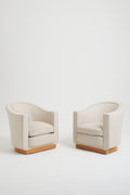 7841- Pair of Art Deco Tub Armchairs