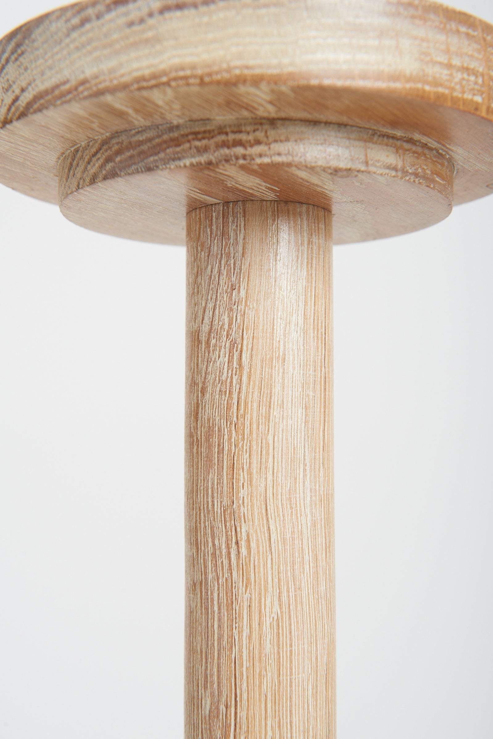 Art Deco Limed Oak Ceiling Light