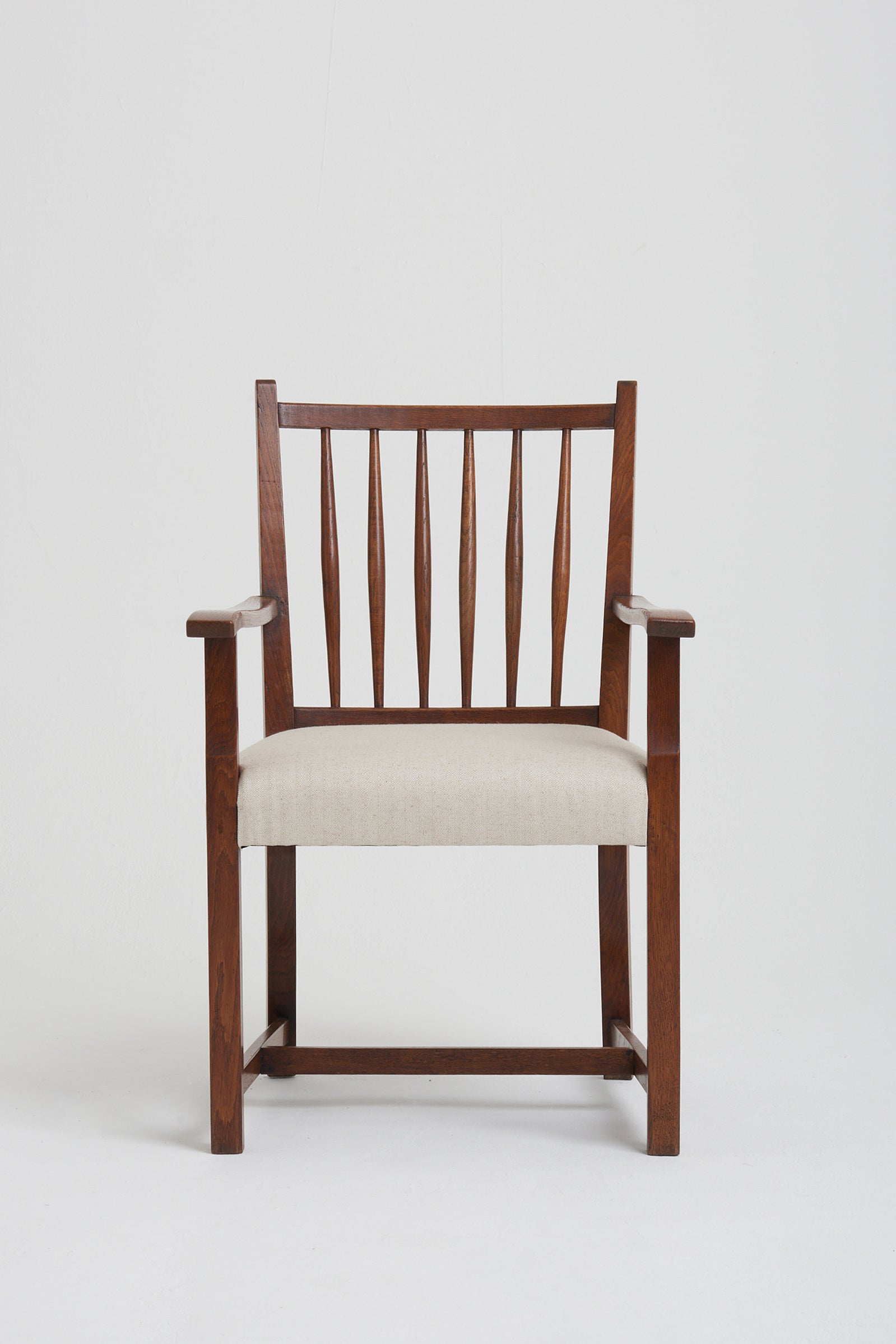 Pair of Arts & Craft Oak Armchairs