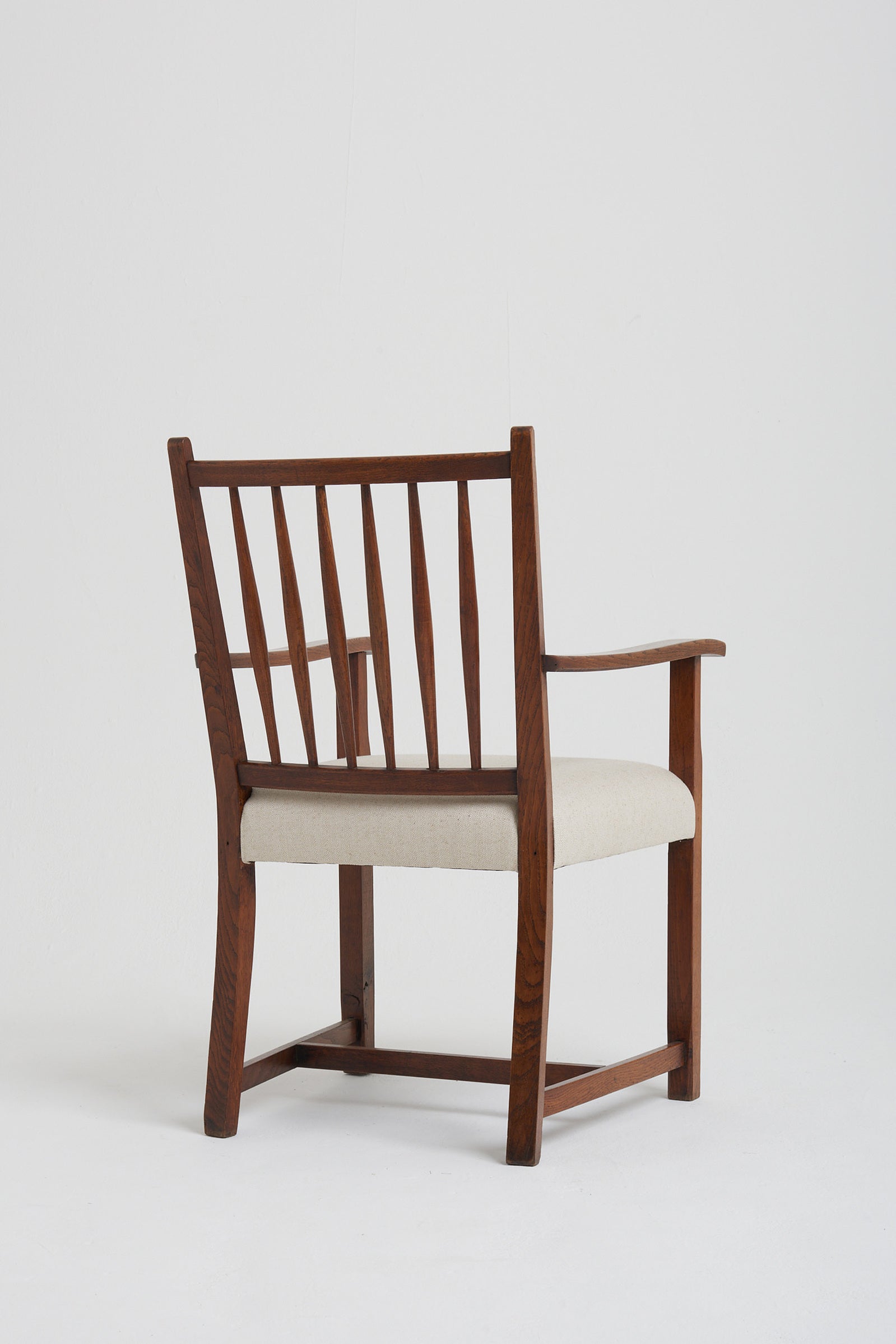Pair of Arts & Craft Oak Armchairs