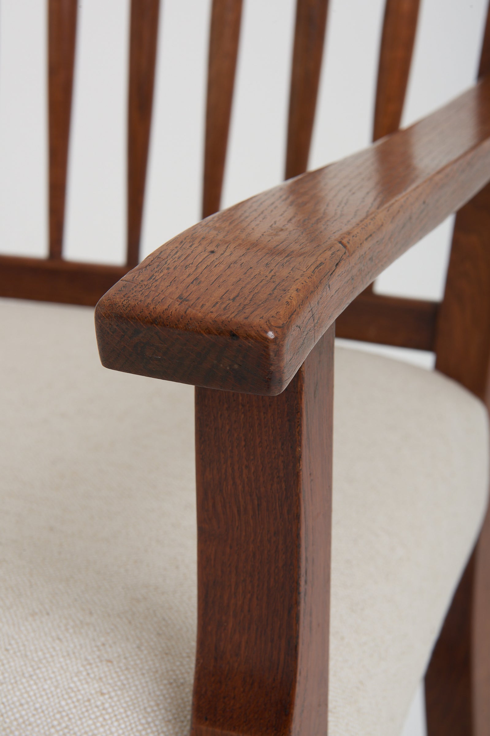 Pair of Arts & Craft Oak Armchairs