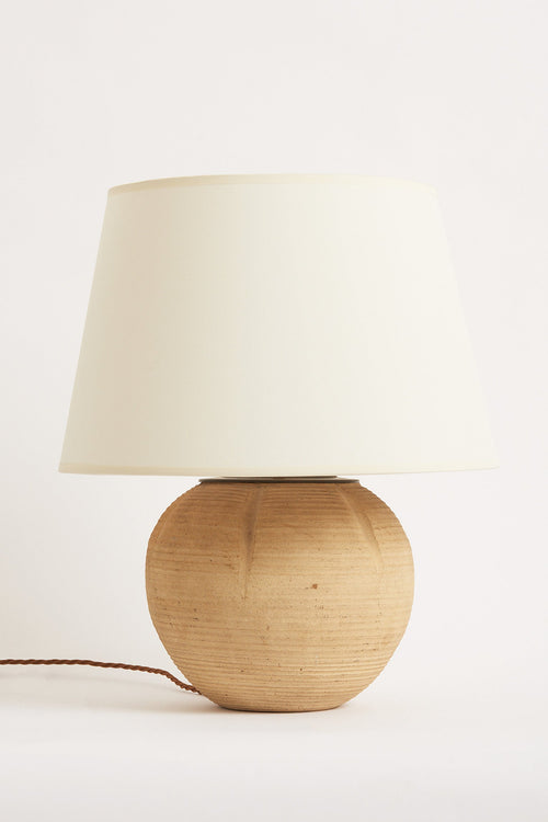 7849- Art Deco Chamotte Ceramic Table Lamp
