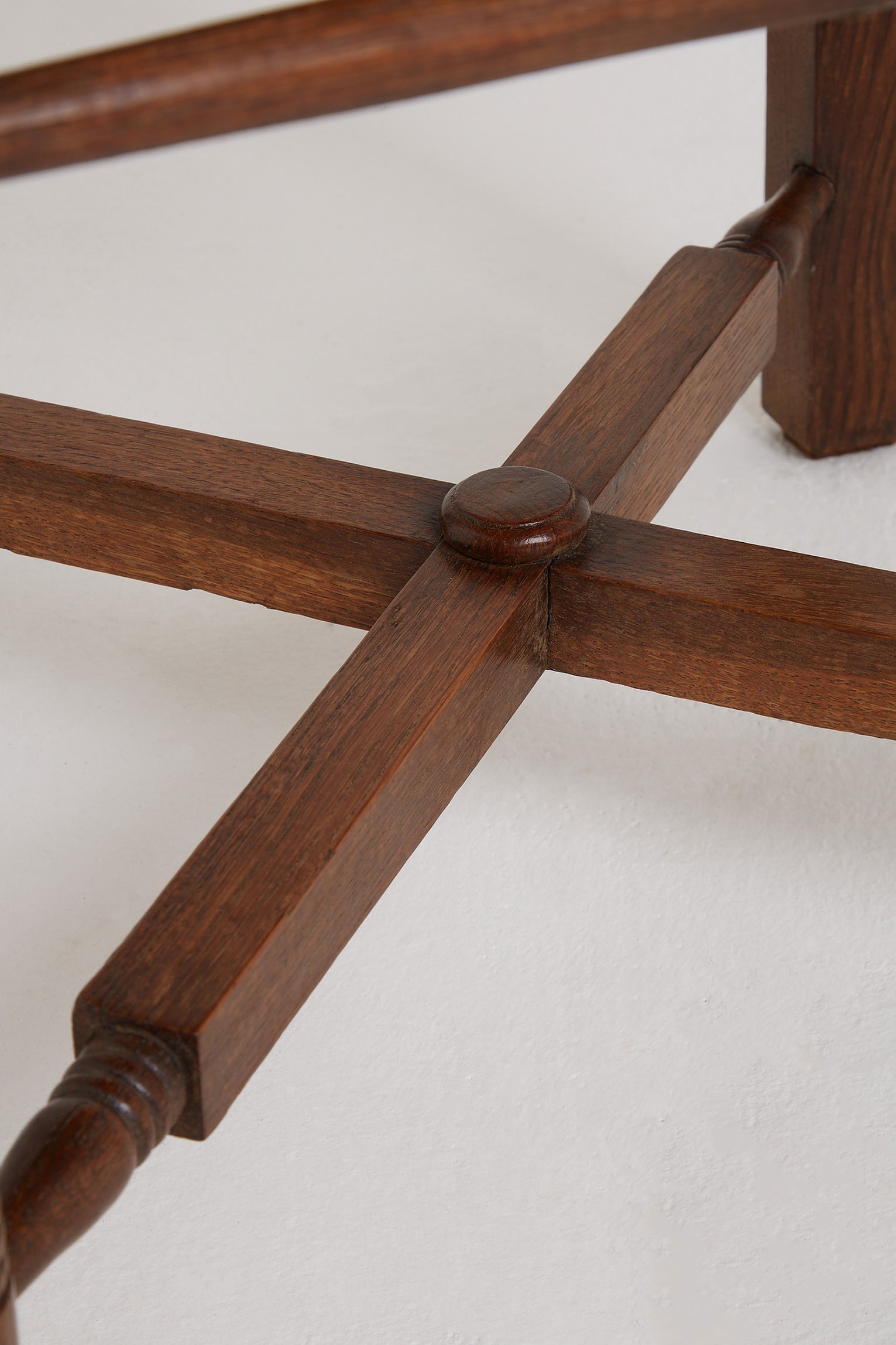 Pair of Oak and Straw Armchairs by Charles Dudouyt
