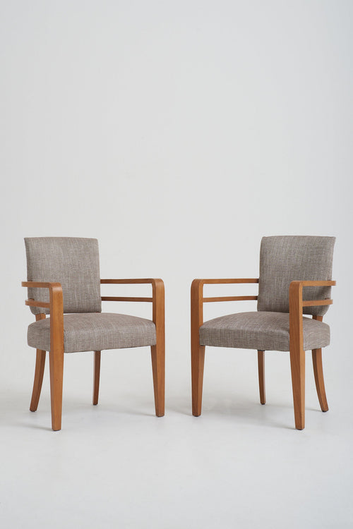 7886- Art Deco Armchairs by Maurice Jallot '1900-1971'