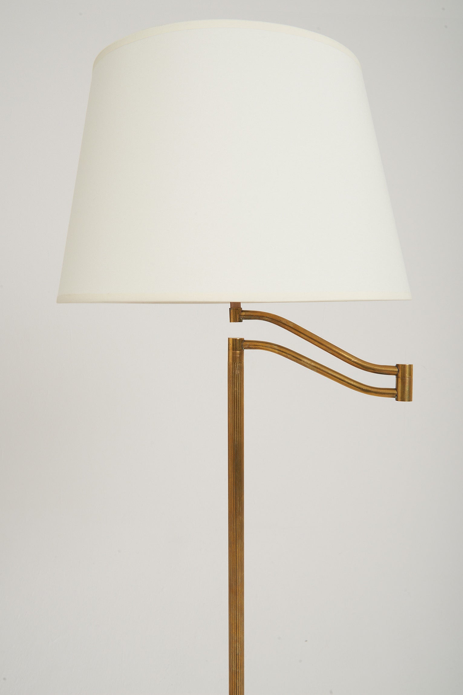 A 1940s Bronze Tripod Reading Floor Lamp