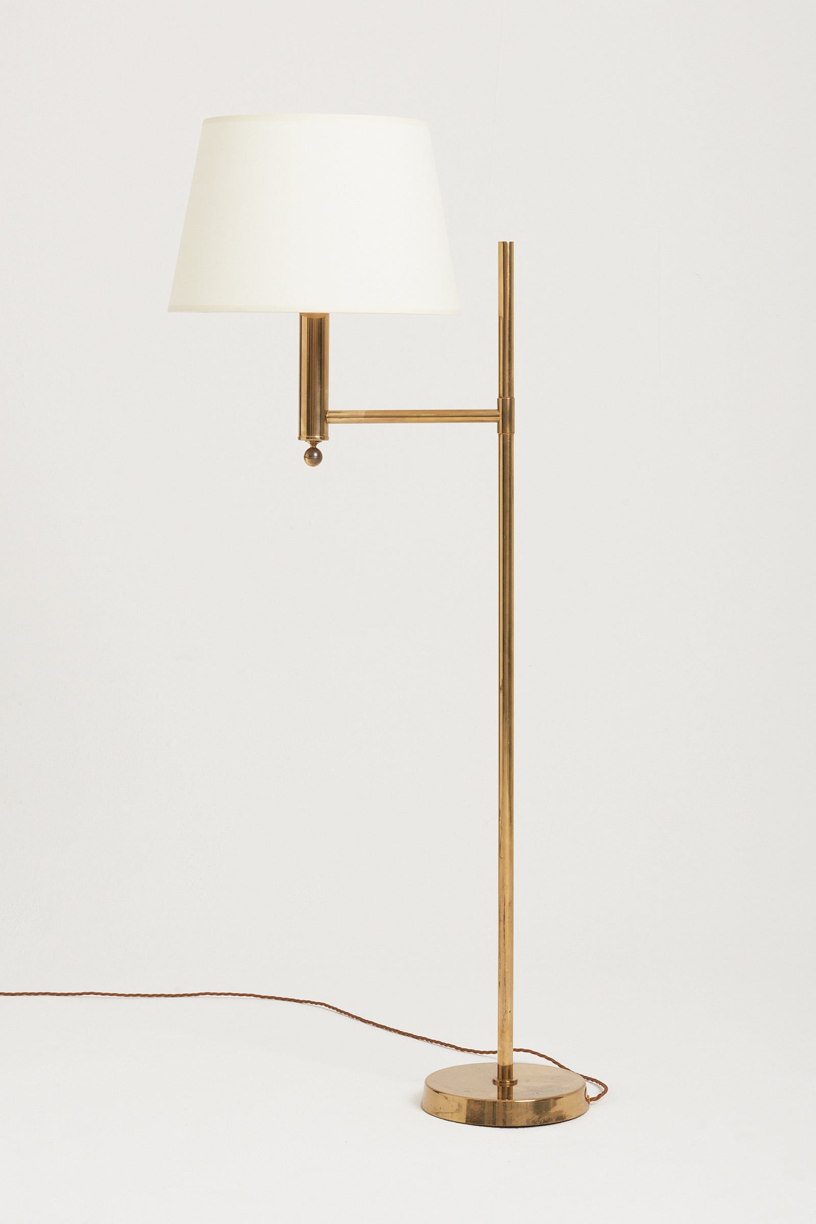 Pair of Brass Floor Lamps by Bergboms