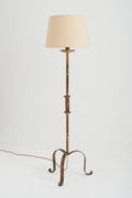 7916- Spanish Mid-Century Gilt Iron Floor Lamp