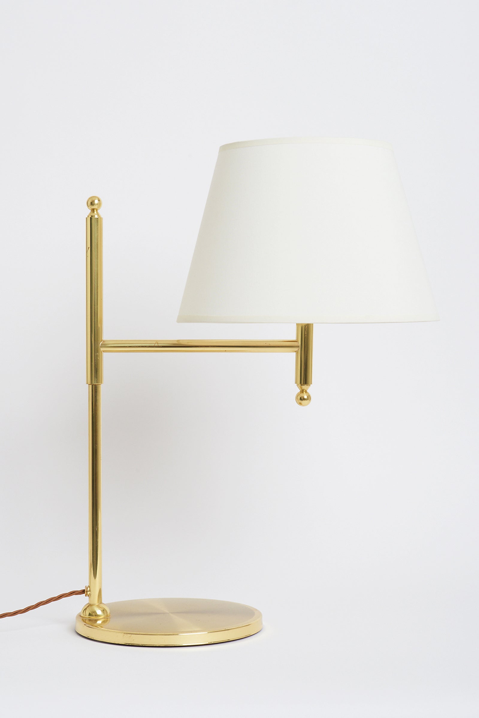 Pair of Brass Table Lamps by Örsjö Industri