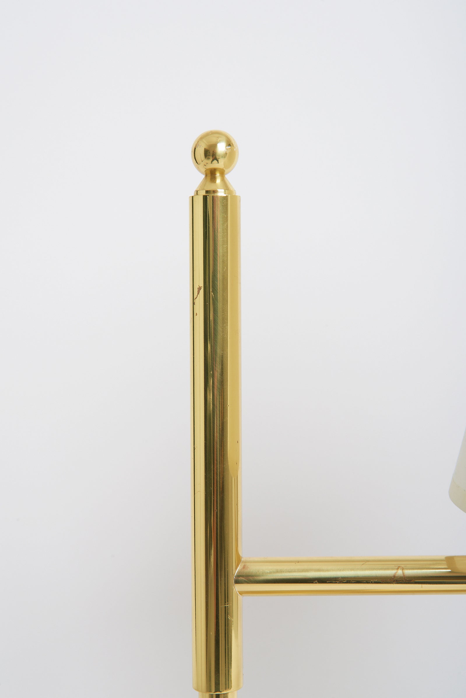 Pair of Brass Table Lamps by Örsjö Industri