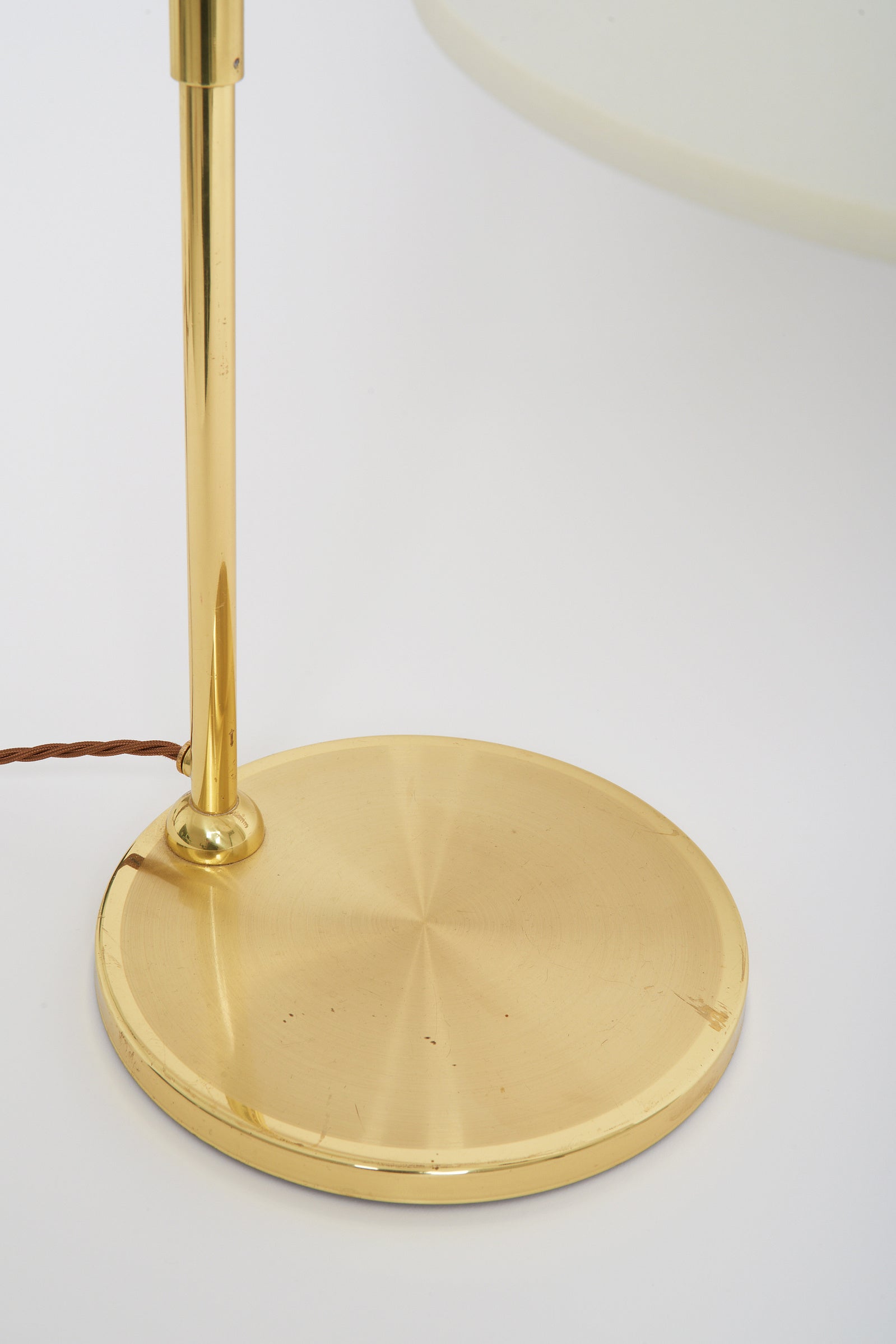 Pair of Brass Table Lamps by Örsjö Industri