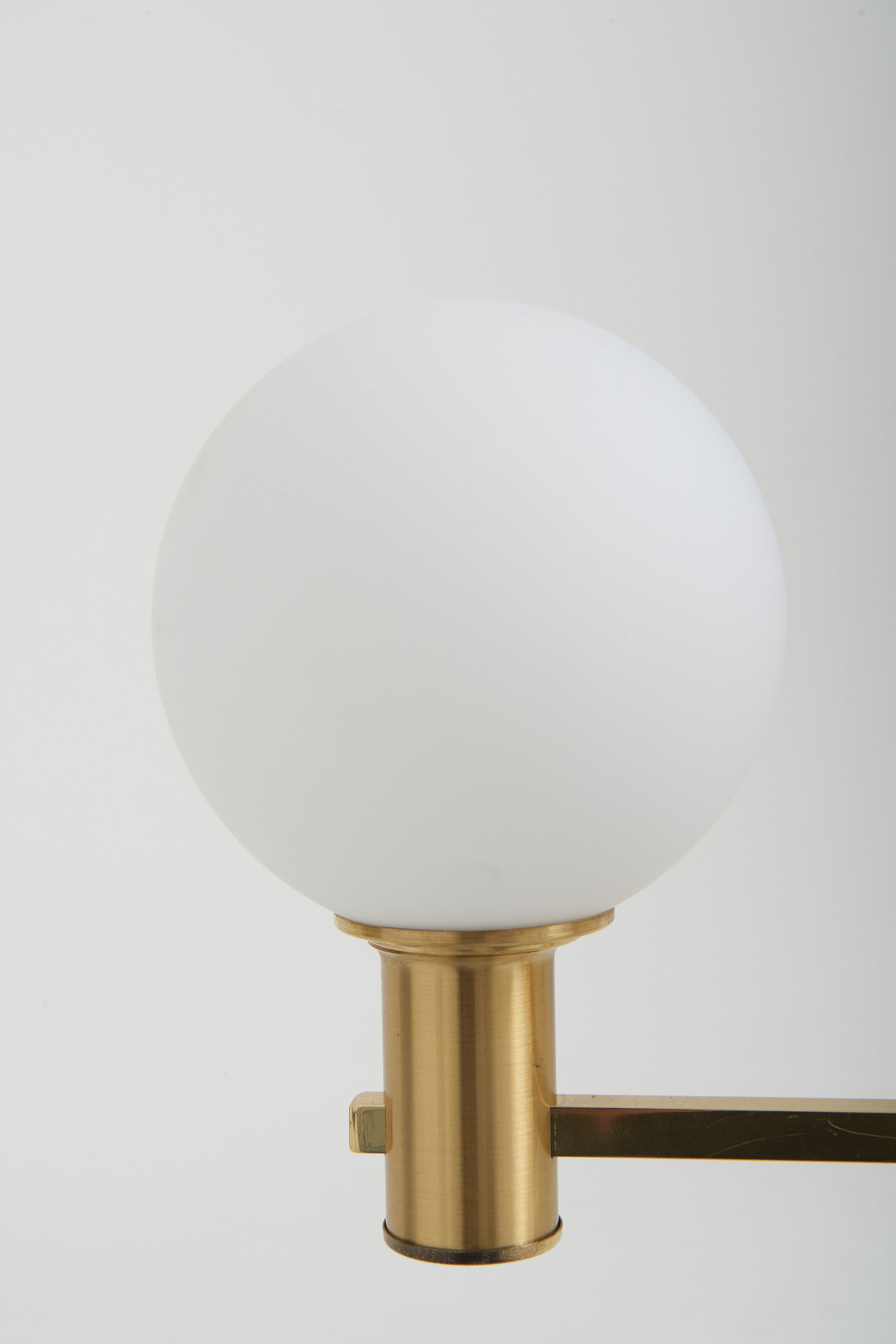 Pair of Brass and Glass Ceiling Lights by Erik Wärnå