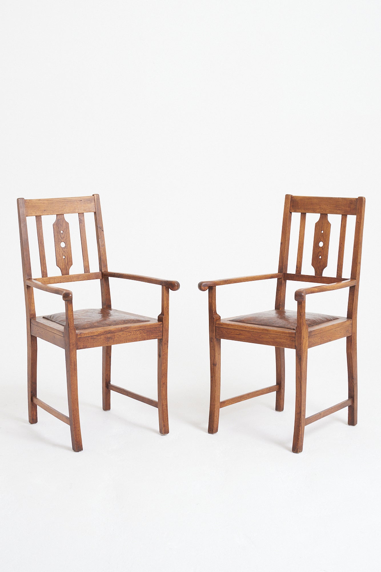 7954- Pair of Arts & Craft Armchairs