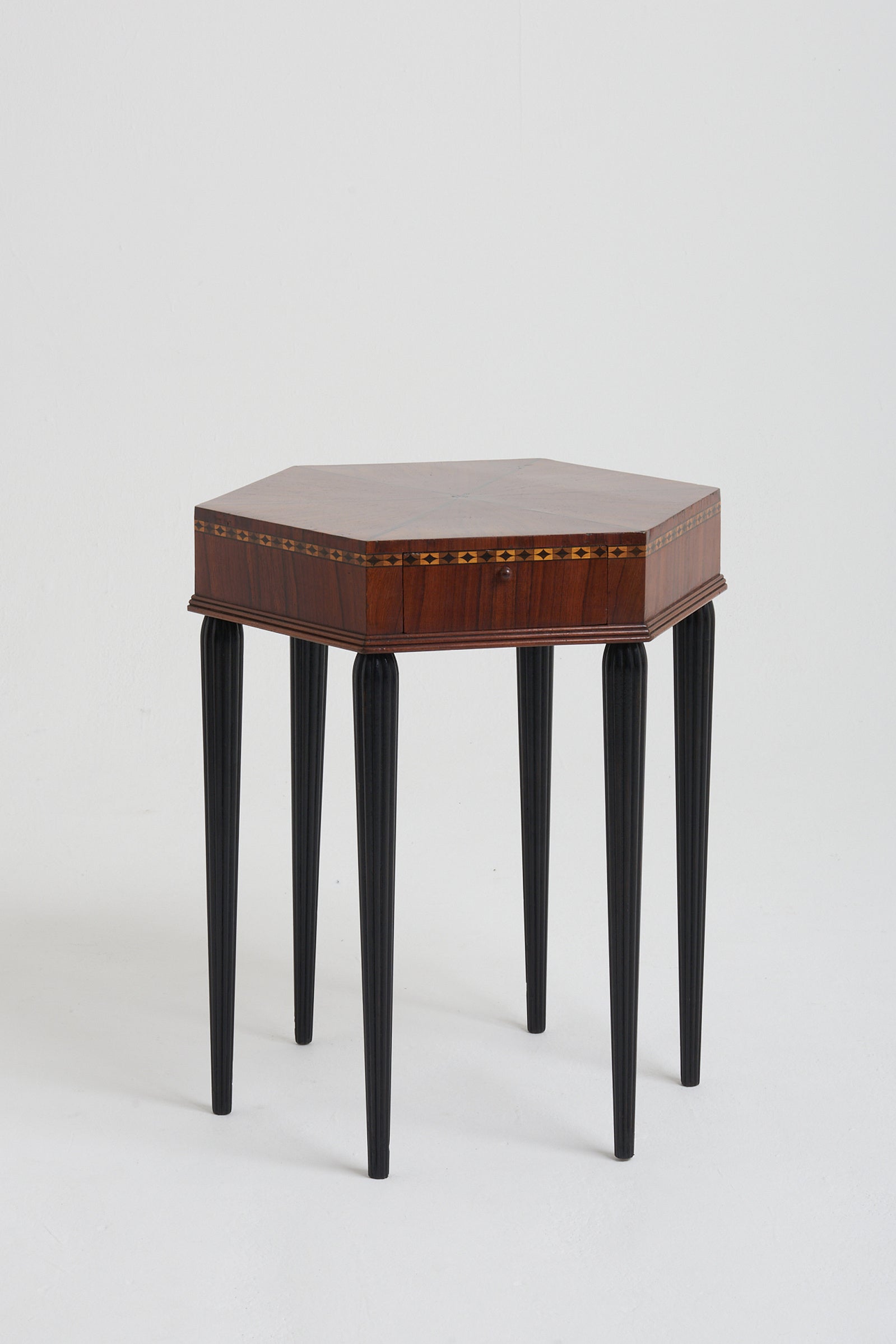 7994- Art Deco Hexagonal Table