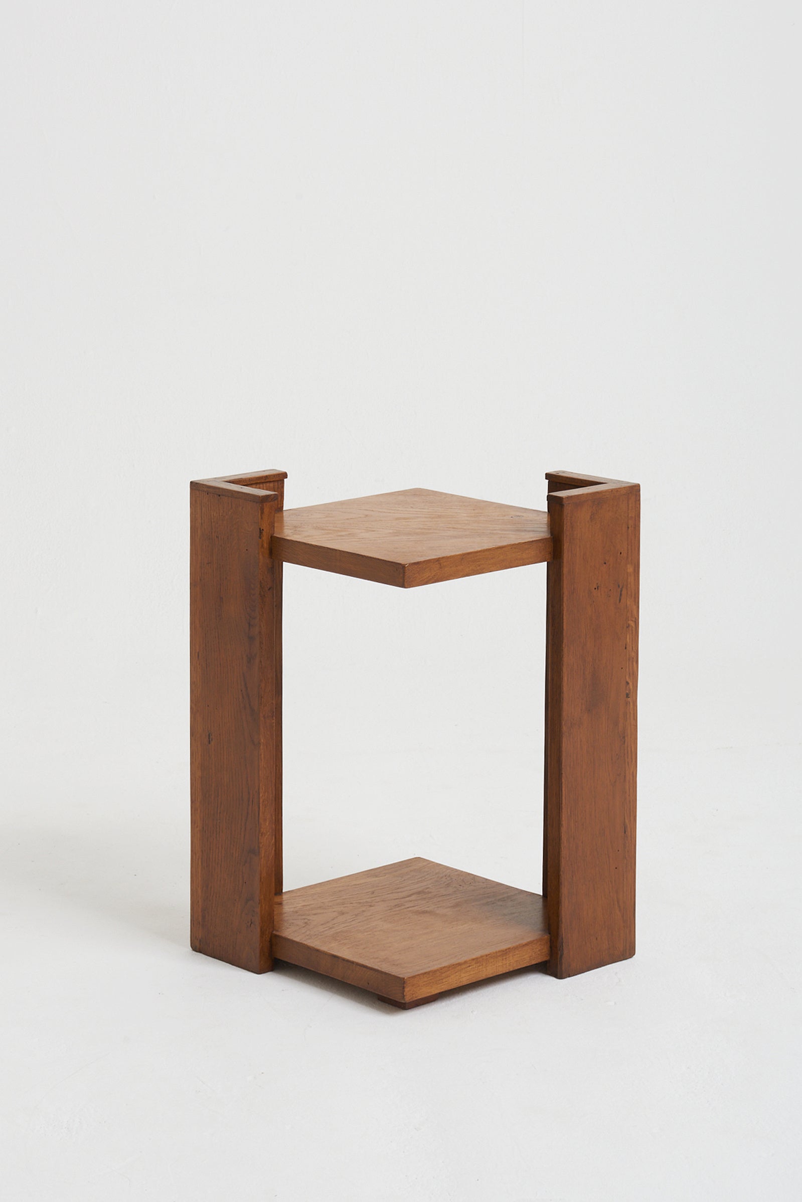 8007- Art Deco Oak Side Table
