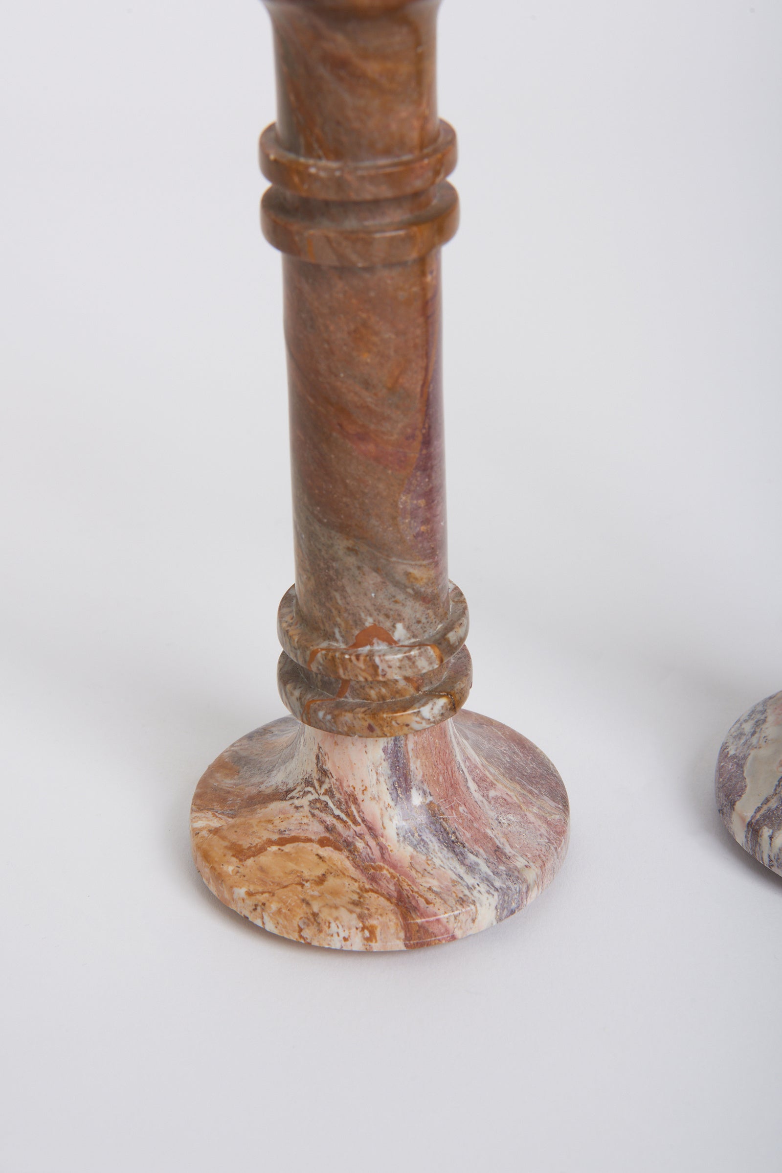 Pair of Marble Candlesticks