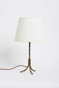 8074- Brass Bamboo Table Lamp