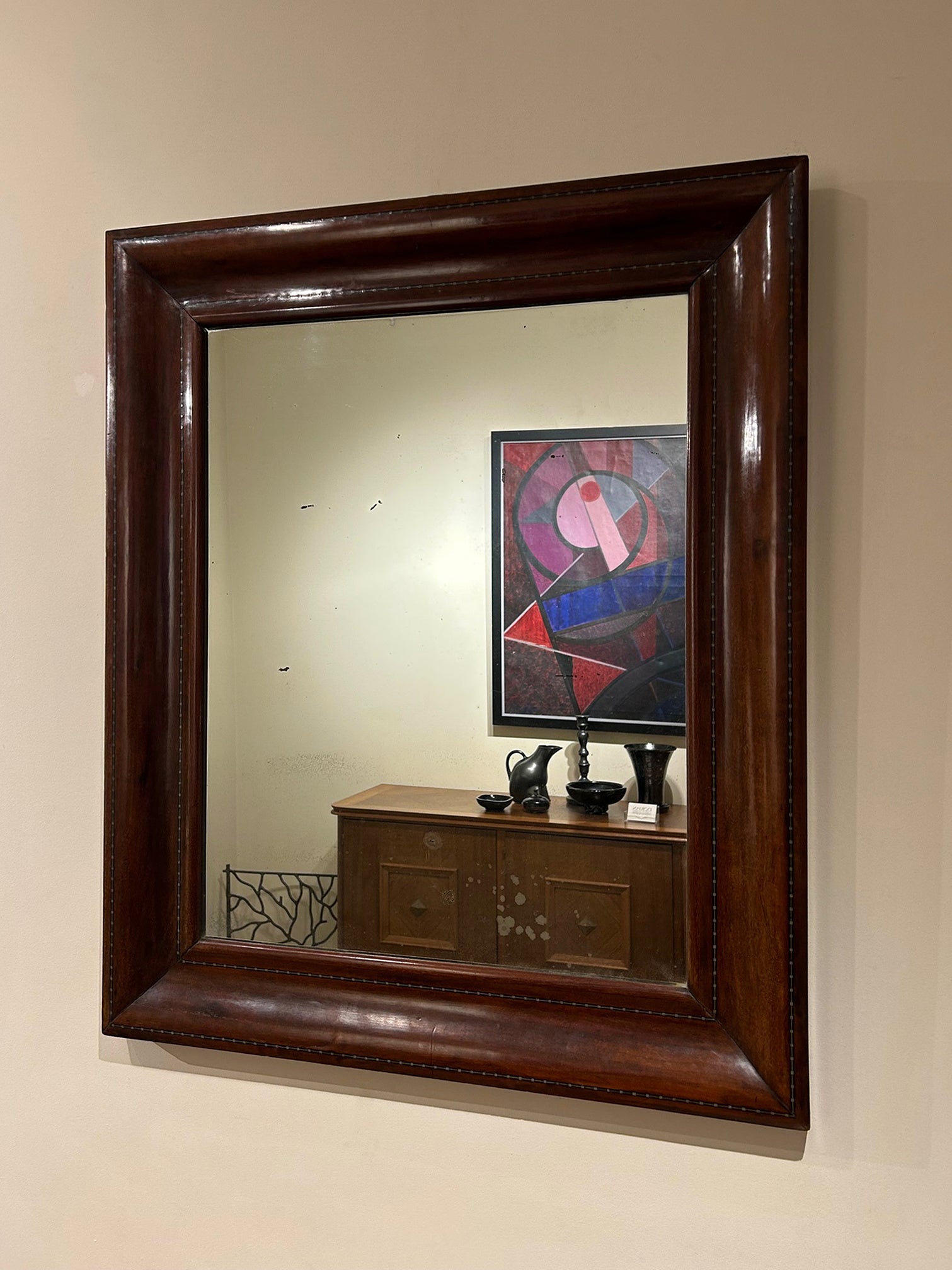 19th Century Mahogany Mirror