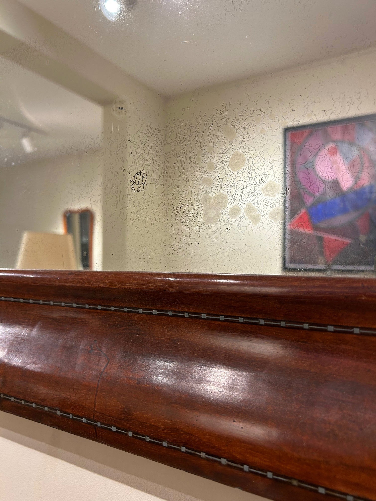 19th Century Mahogany Mirror