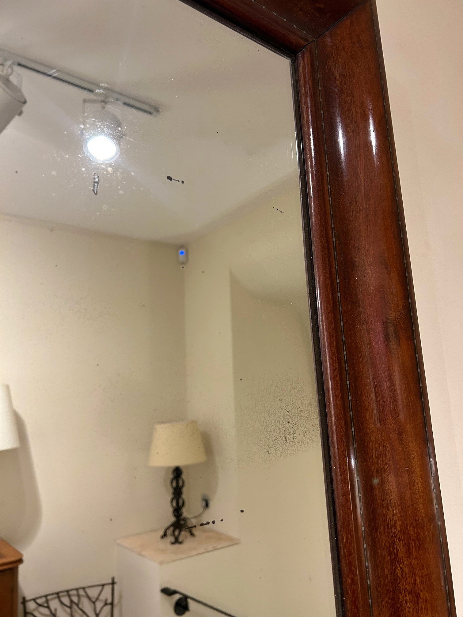 19th Century Mahogany Mirror