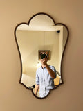 8093- 1950s Italian Brass Mirror