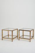 8095- Pair of Mid-Century Brass Side Tables