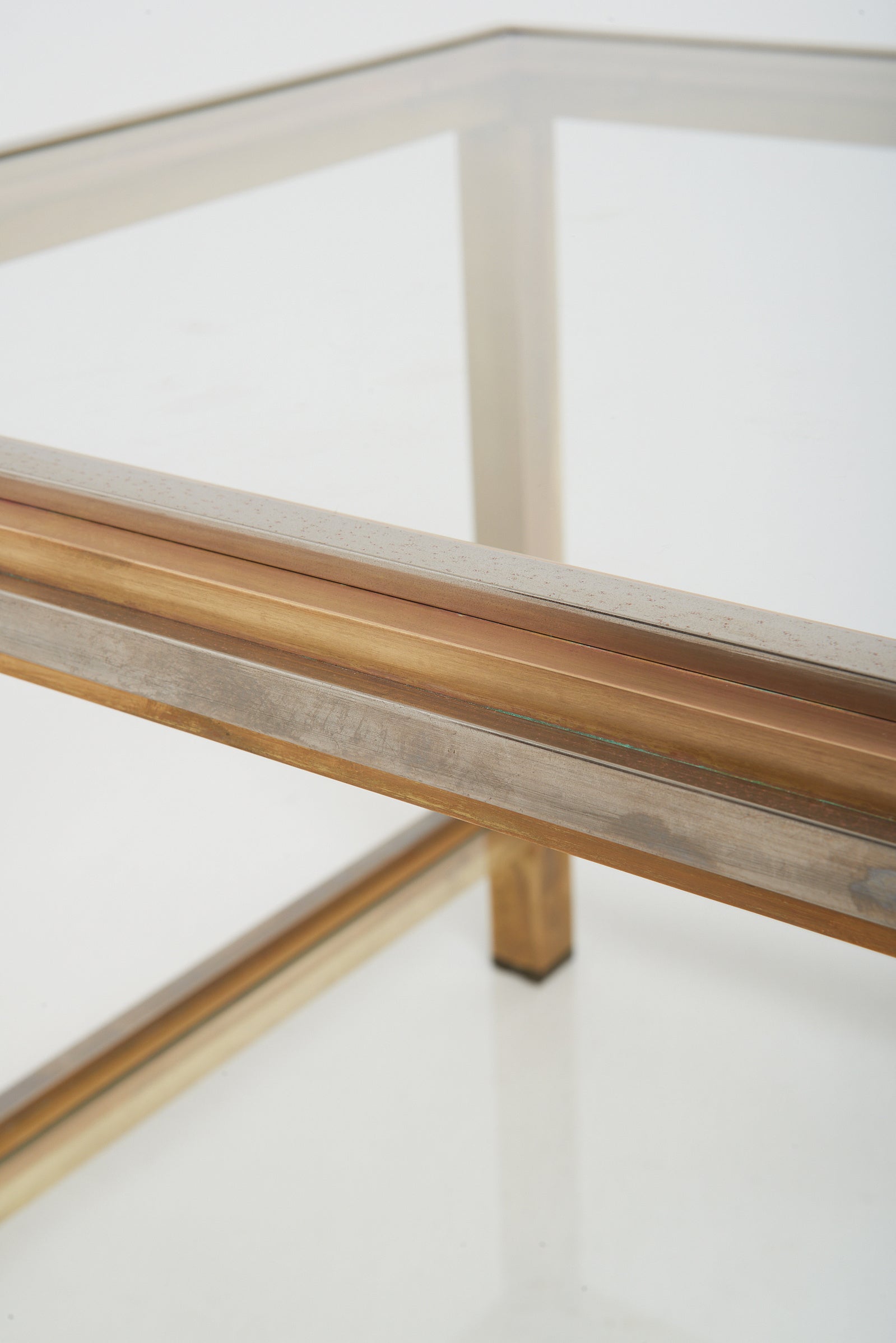 Pair of Mid-Century Brass Side Tables