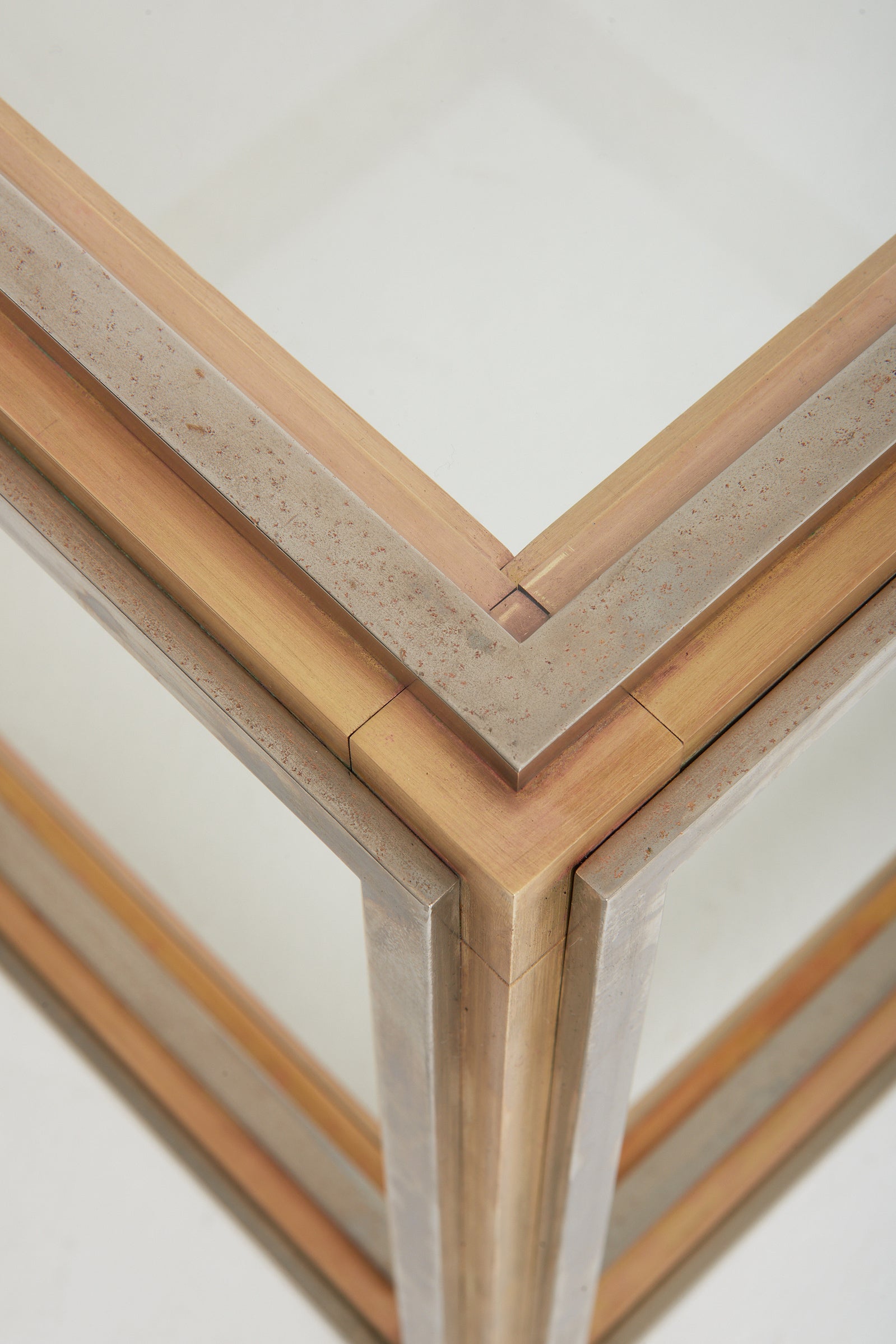Pair of Mid-Century Brass Side Tables