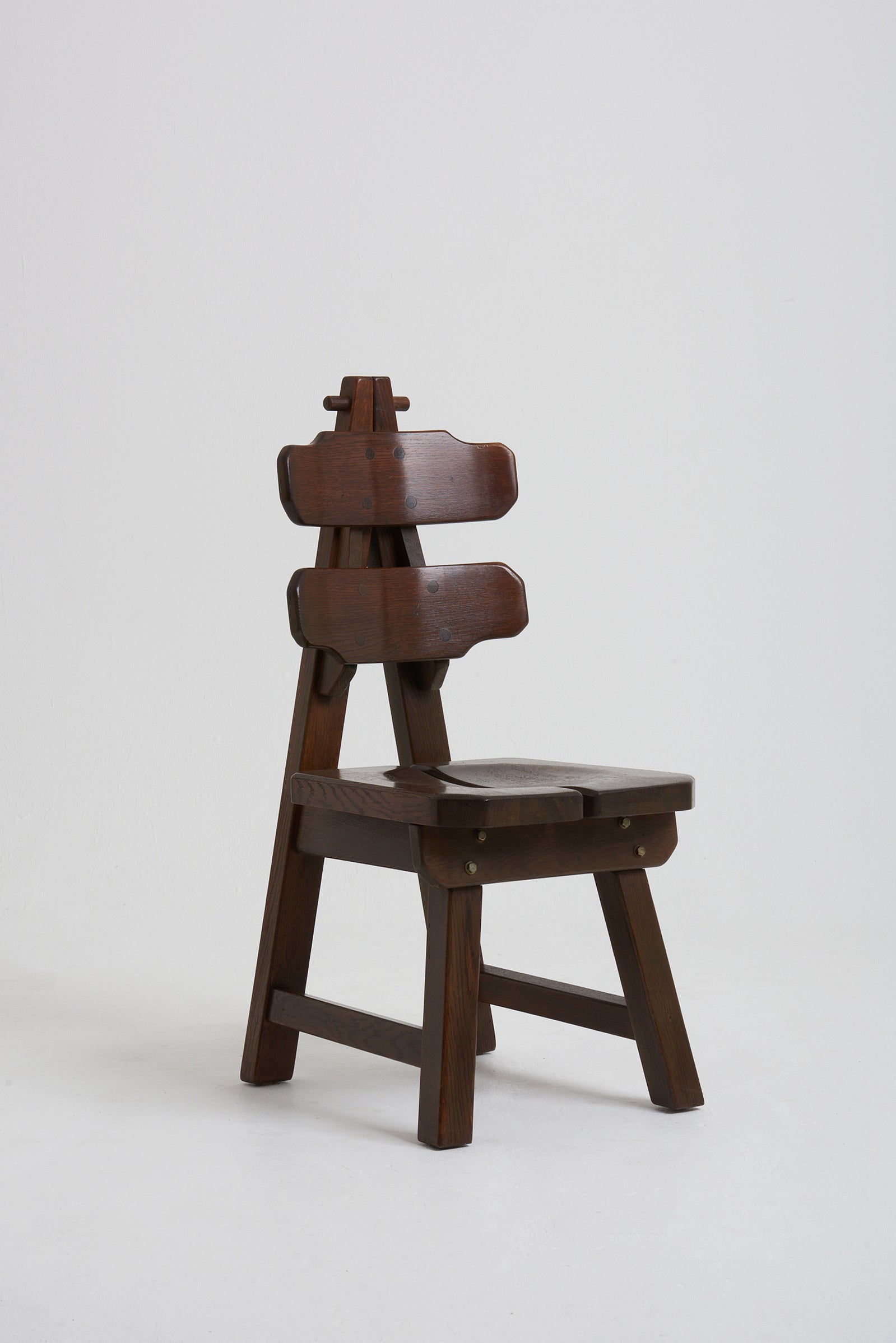 Set of 6 Brutalist Dining Chairs