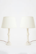 8100- Pair of Alabaster Table Lamps