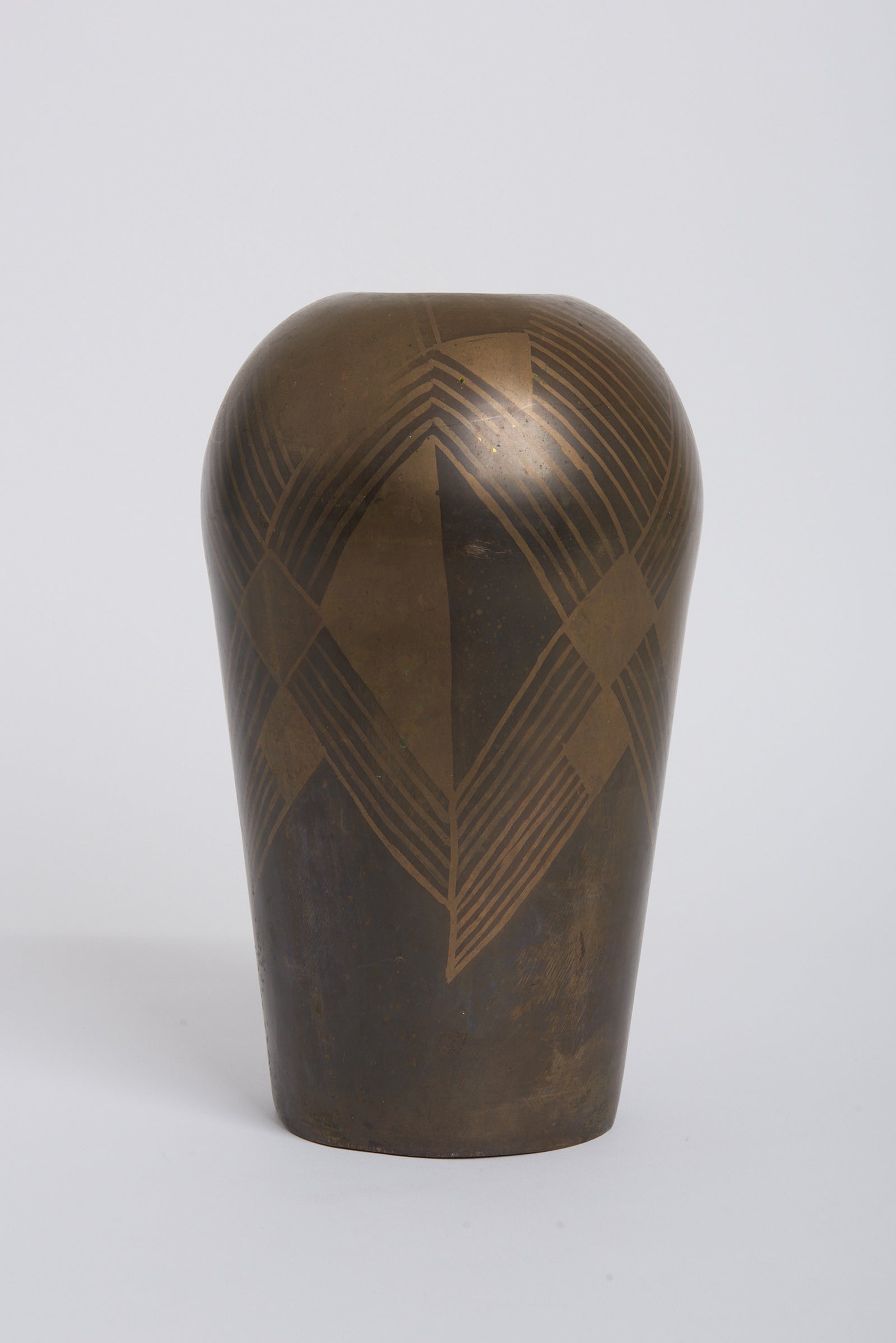 8108- Art Deco Dinanderie Vase