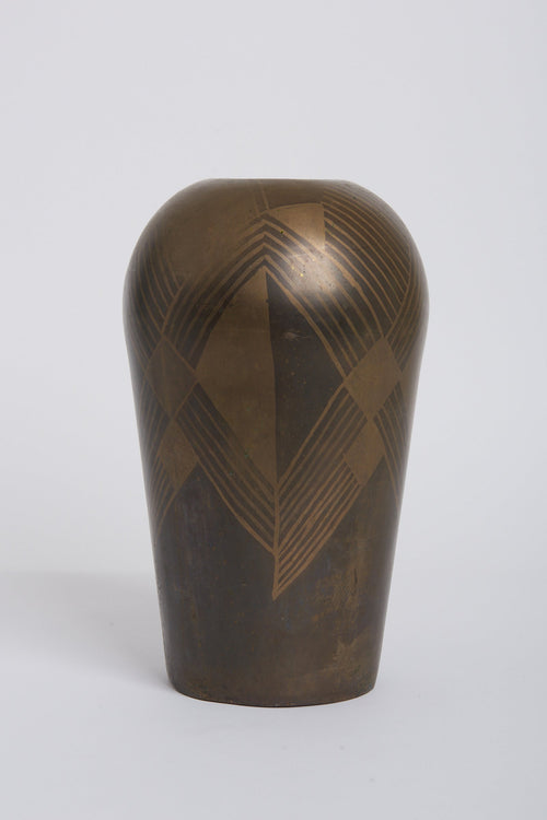 8108- Art Deco Dinanderie Vase