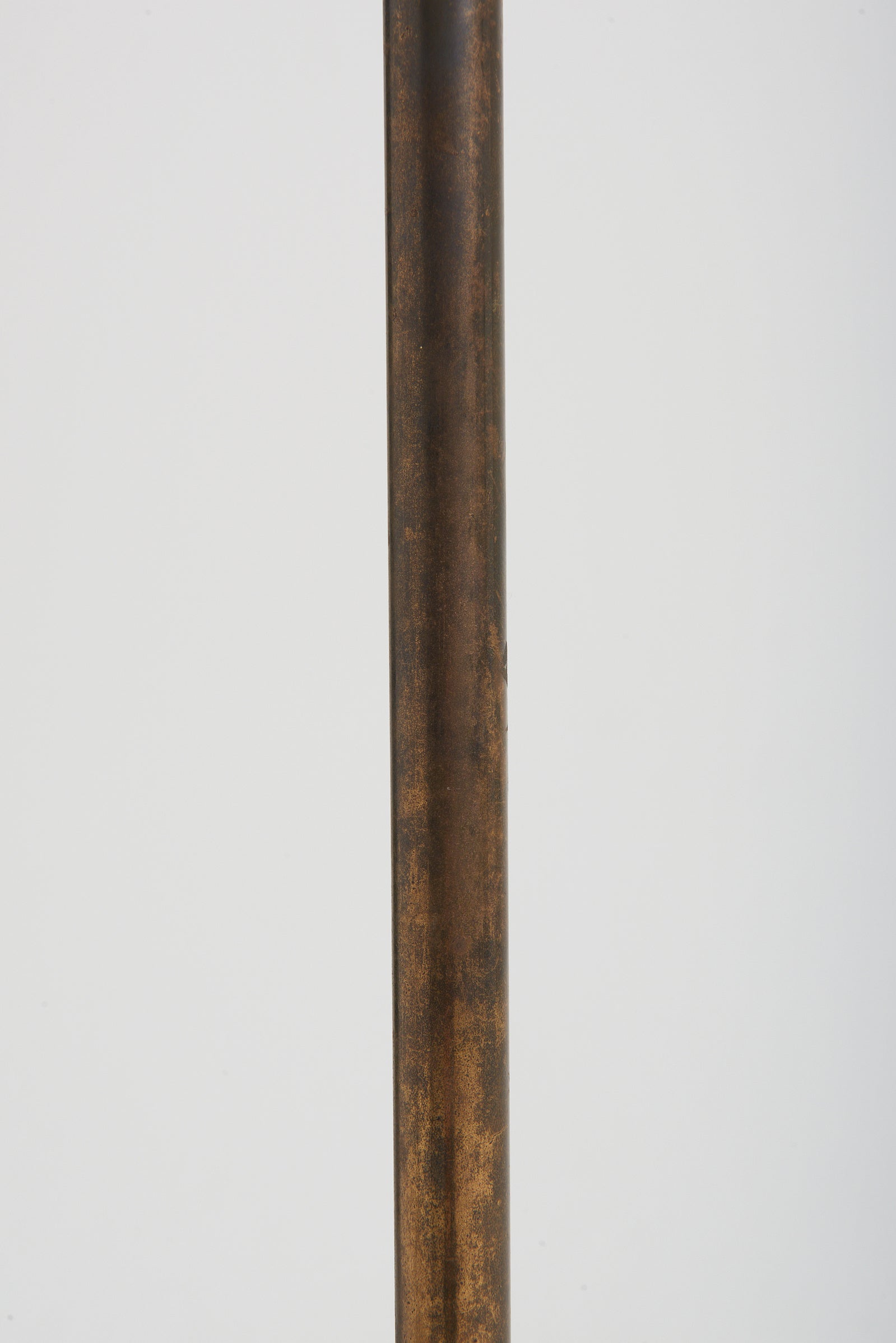 Mid-Century Brass and Gunmetal Floor Lamp