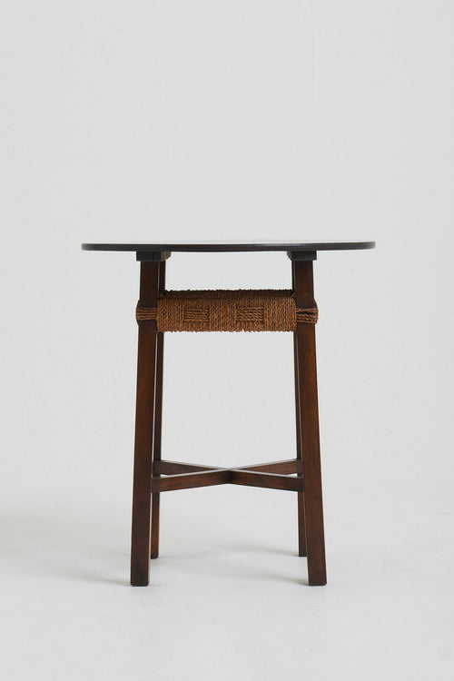 Art Deco Beech and Rope Side table, att. to Francis Jourdain