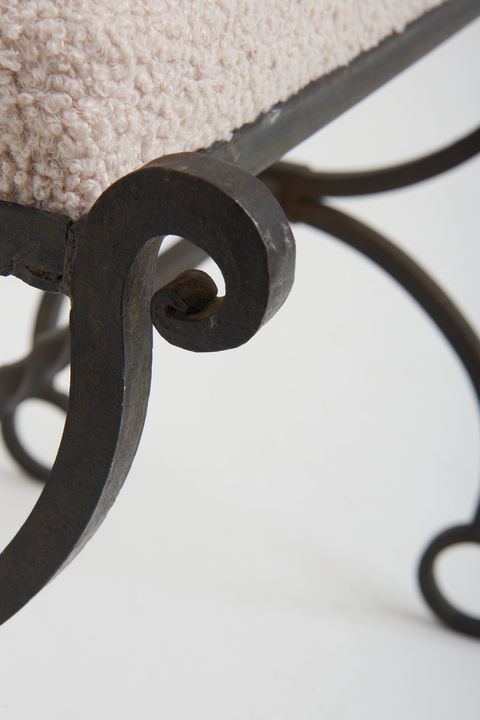 Mid-Century Iron Stool