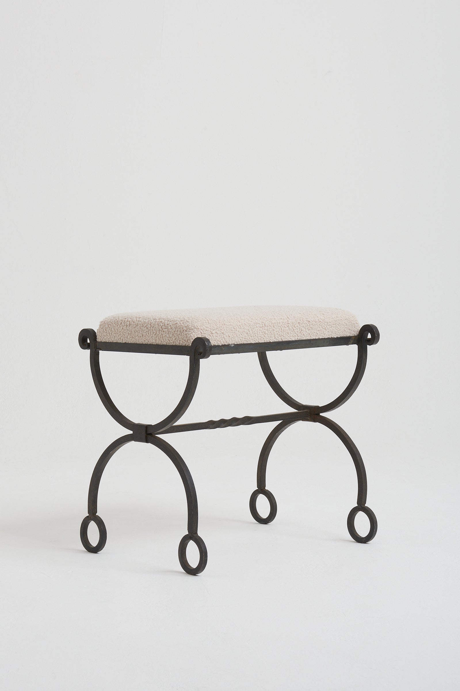 8140- Mid-Century Iron Stool
