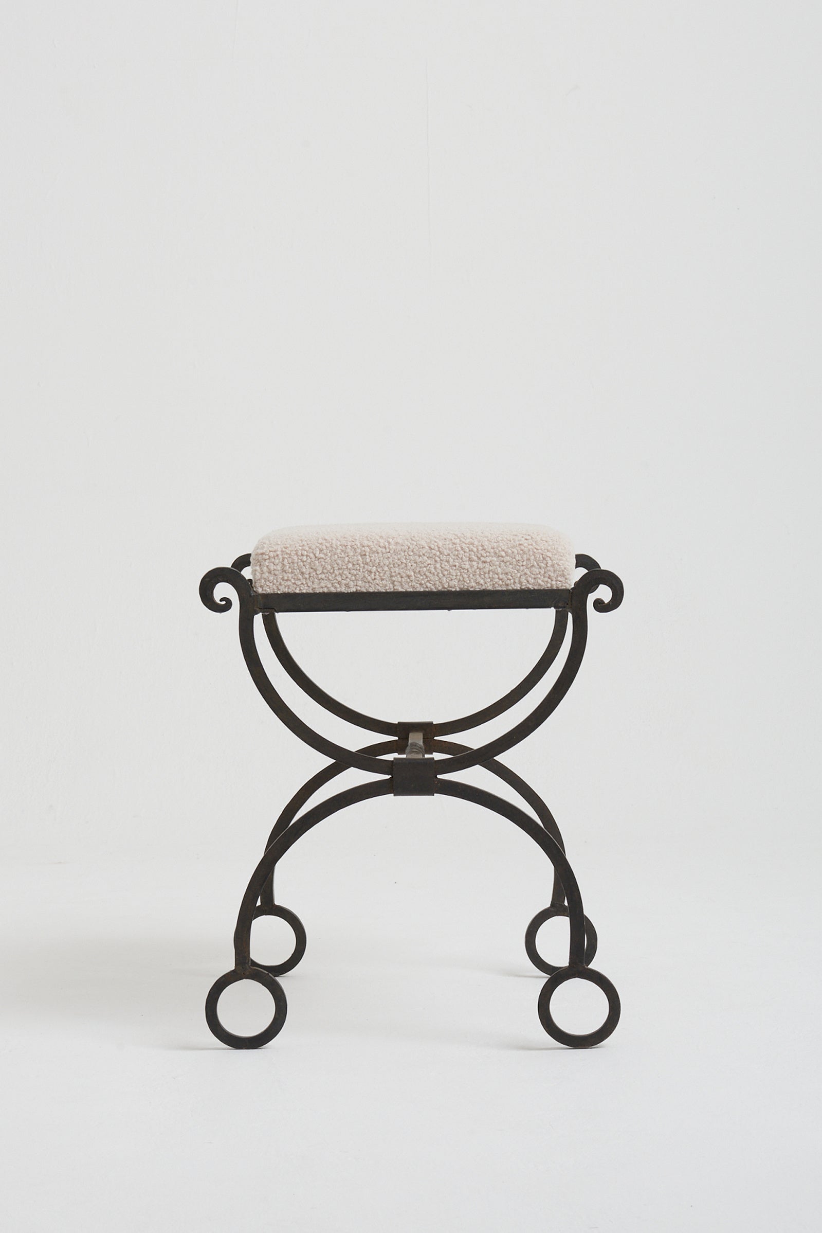 Mid-Century Iron Stool