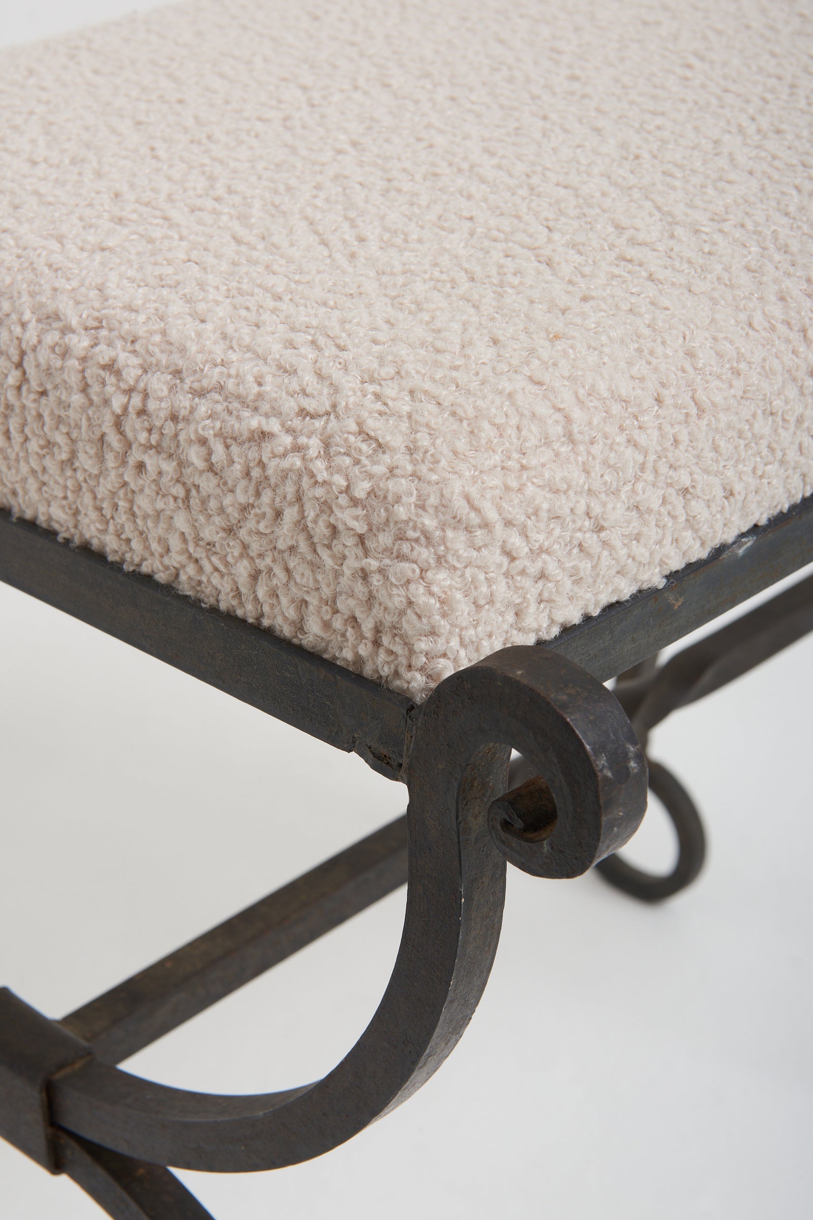 Mid-Century Iron Stool