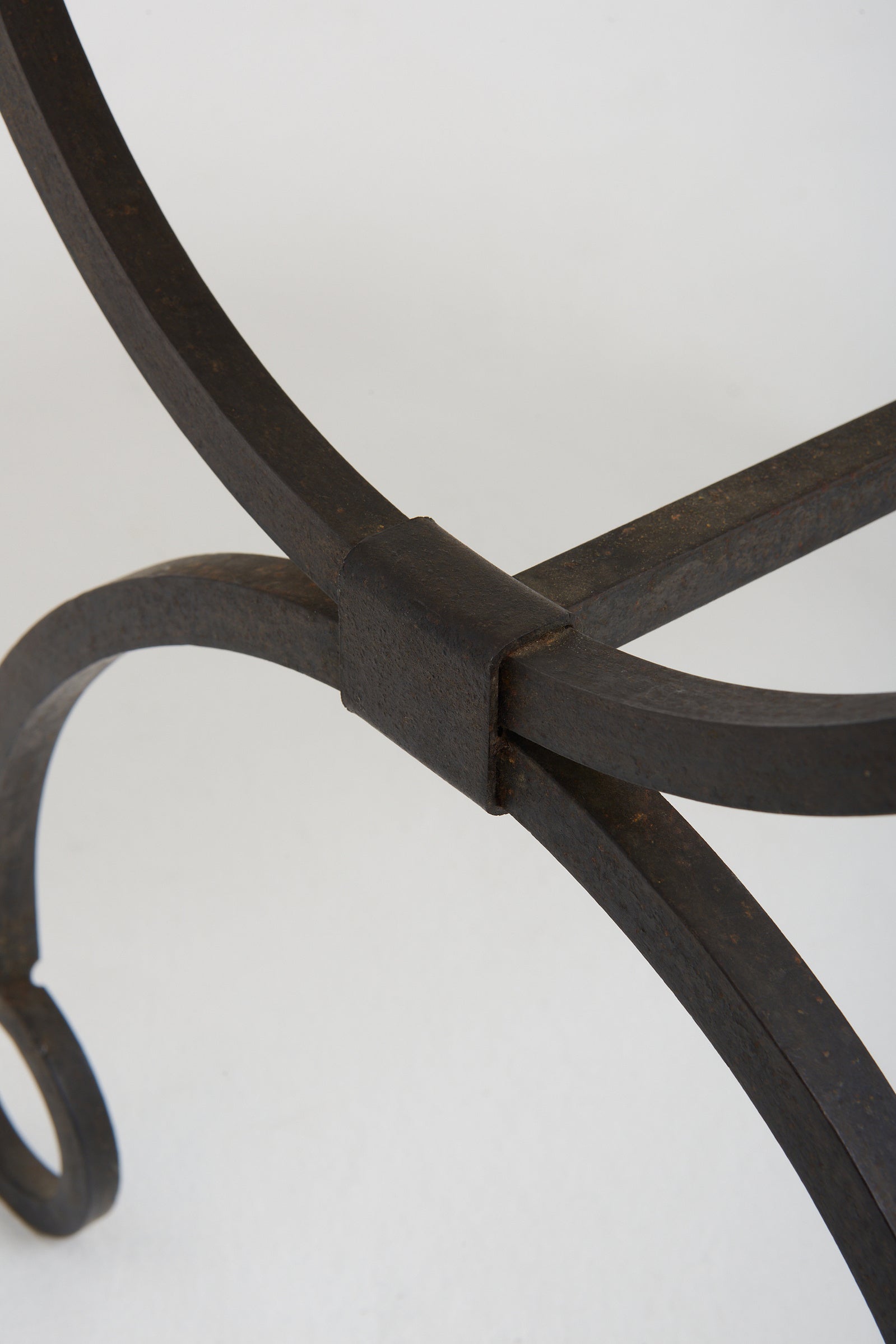 Mid-Century Iron Stool