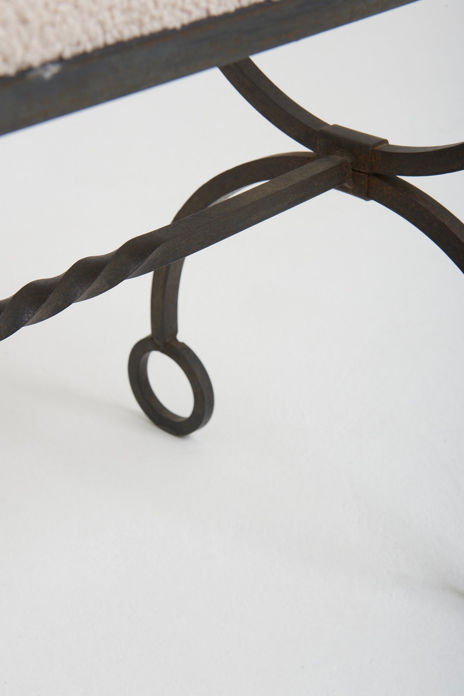 Mid-Century Iron Stool