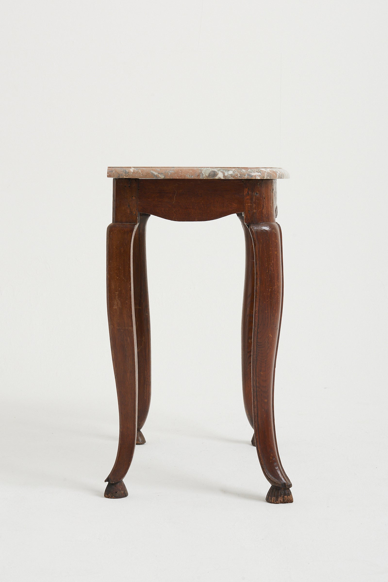 Louis XV Oak and Marble Console Table