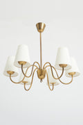 8197- Mid-Century Brass Ceiling Light
