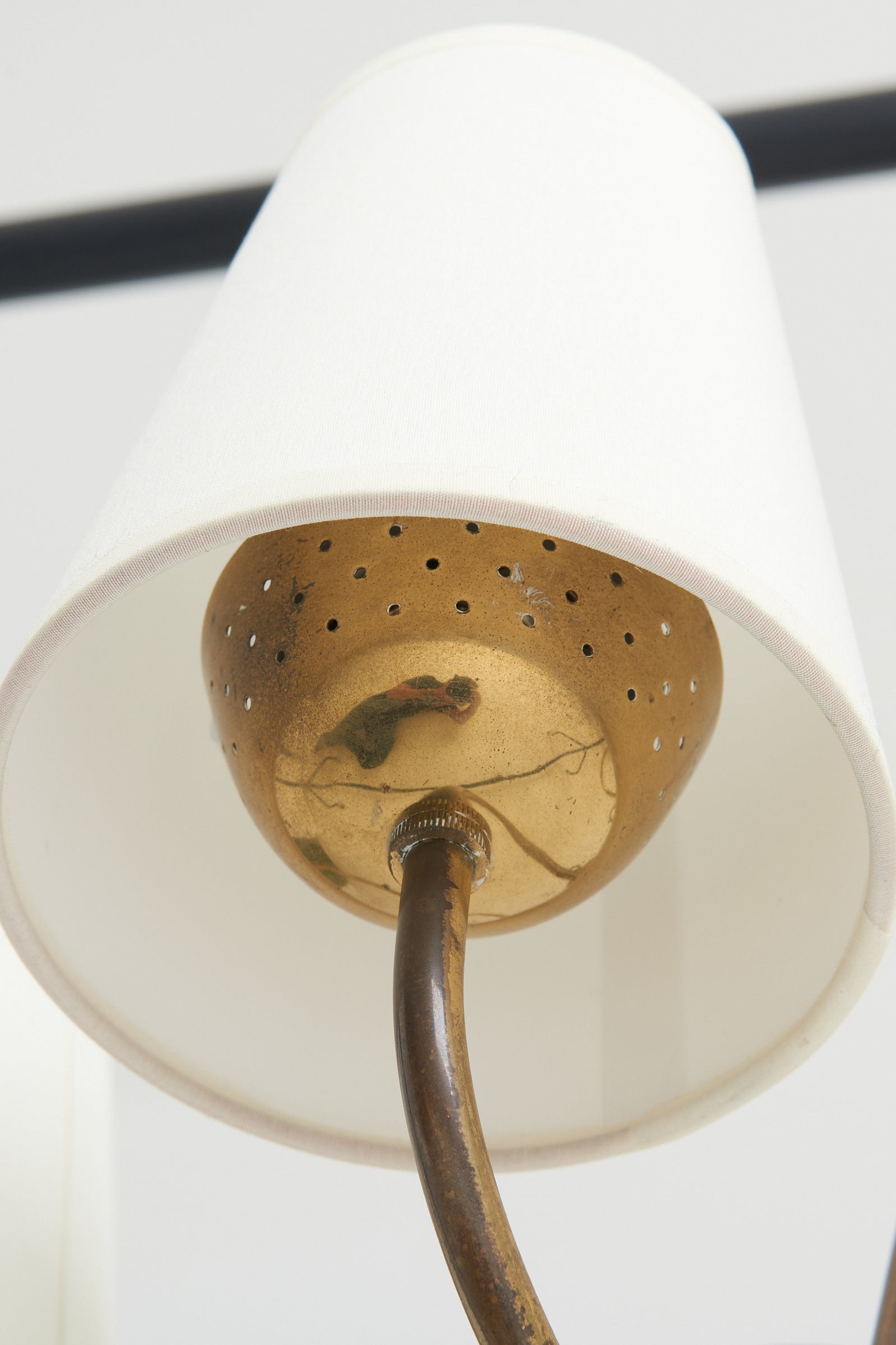 Mid-Century Brass Ceiling Light