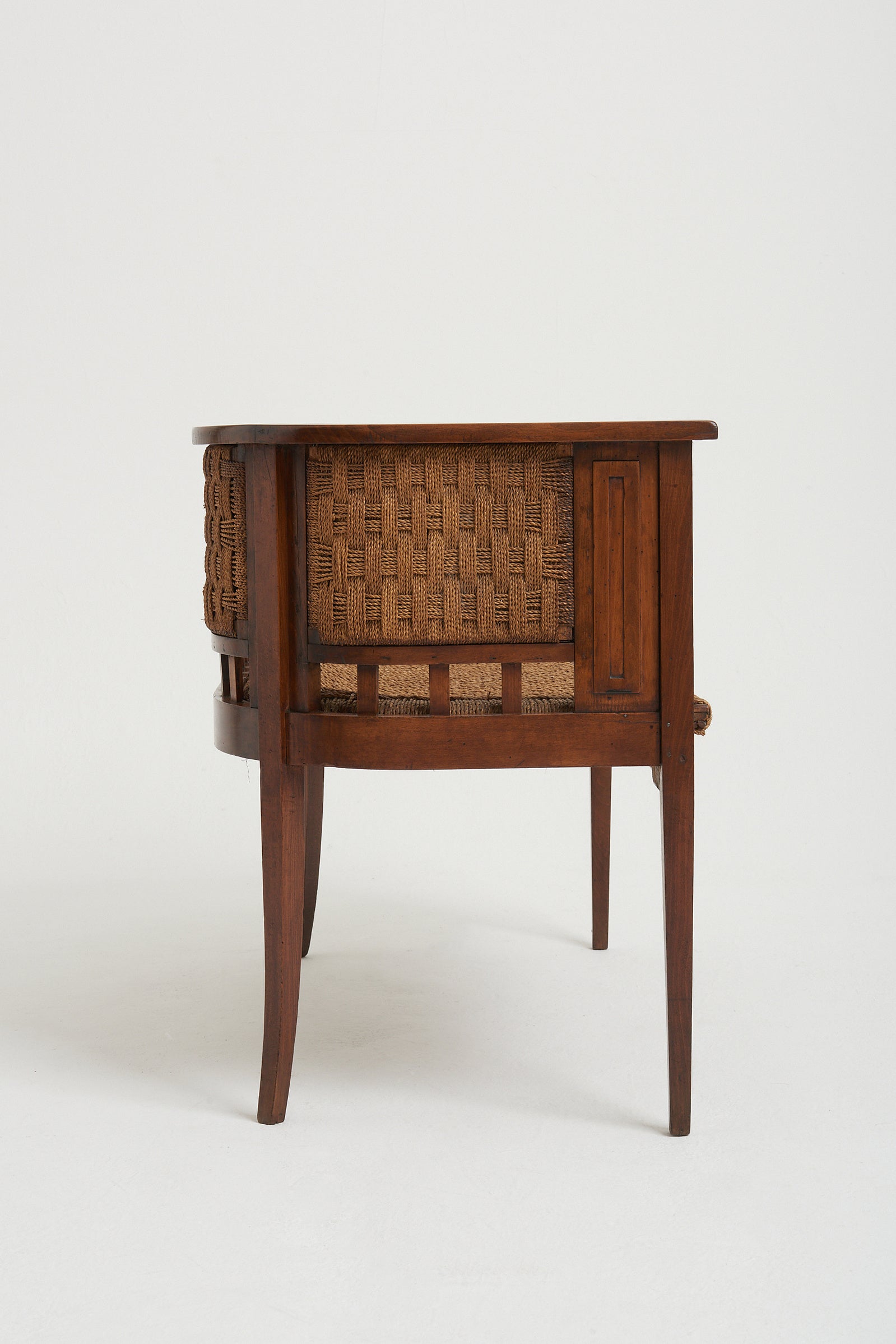 Jugendstil Beech and Rope Settee